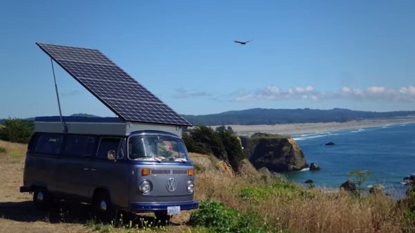 Old VW Bus Converted Into Solar-Powered EV Camper