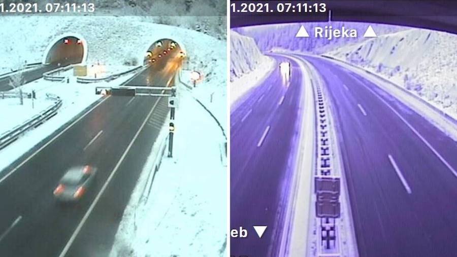 Oprez na cesti: Sudar kod Ravne Gore, snijeg u Lici i Gorskom kotaru izaziva velike probleme
